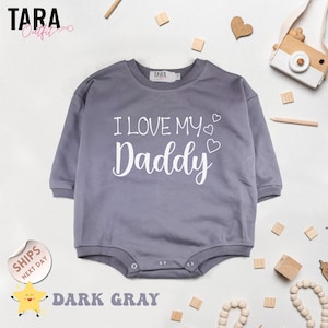 Cute I Love My Daddy Baby Bodysuit ,  New Dad Babygrow , Pregnancy Announcement Gift , Fathers Day , Gift baby shower, 2000307