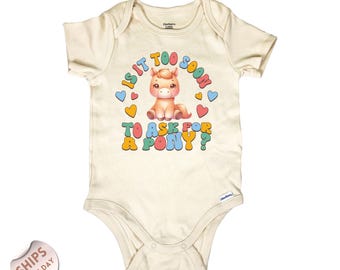 ¿Es demasiado pronto para pedir un body de bebé con estampado de ponis?, Pelele de bebé para amantes de los ponis, Body de bebé con estampado de ponis, Suéter de bebé estilo western, Regalo para baby shower, 2000544