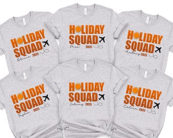 Custom Holiday Squad 2026, Group Family Holiday Vacation, 2026 Matching Shirts, Matching Family Set, Matching Family Holiday Shirts, 400259