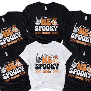 One Spooky Dude First Halloween Birthday Custom shirt, Spooky One Boy Birthday Tee, 1st Birthday Boy Family Matching Halloween Shirt, 400332