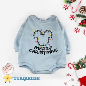 Mickey Lights Baby Bodysuit, Disney Christmas Light Romper, Christmas Sweater, Merry Christmas Baby Romper, Baby Shower Gift , 2000321