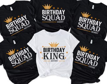 Birthday King Custom Shirt, Custom Birthday Crew, Birthday Boy Shirt, Birthday Squad Shirt, Birthday Party Shirt, Birthday Gift, 400212