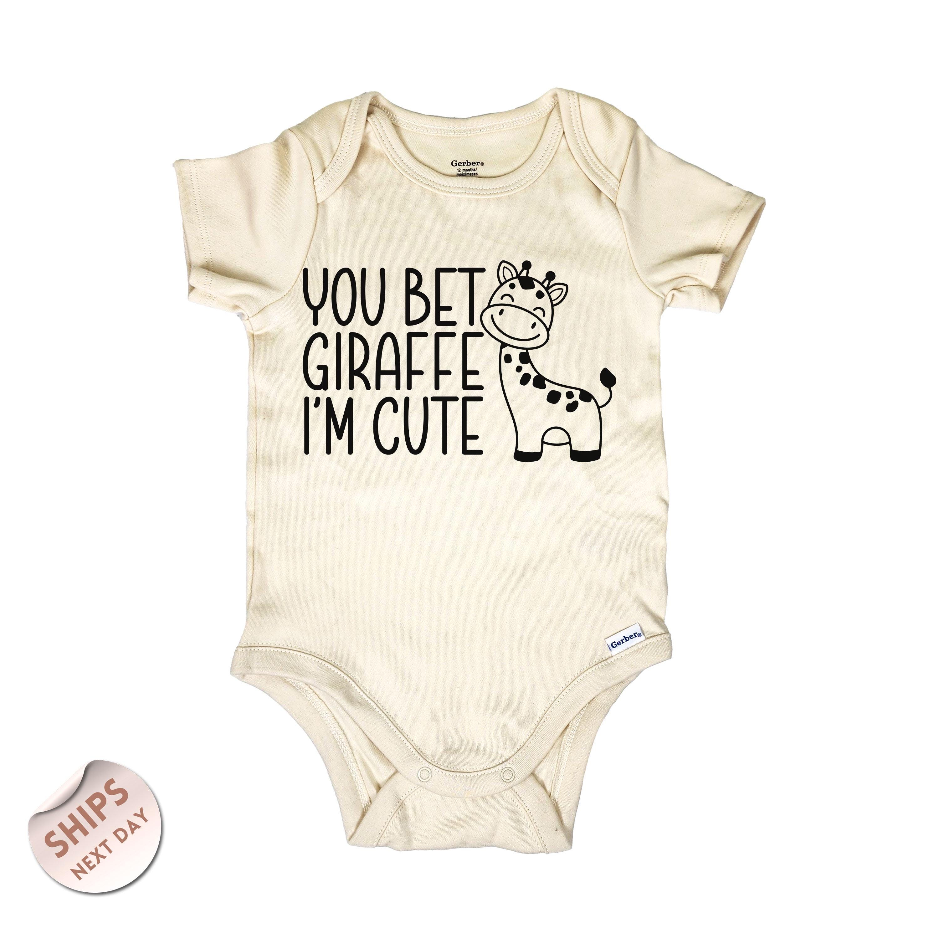 You Bet Giraffe I'm Cute Baby Romper, Funny Animal Sweater