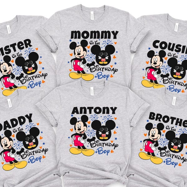Mickey Birthday Boy family Shirt, Mickey Birthday Matching Shirt, Birthday Boy custom Shirts, Birthday Custom Shirt, Birthday Shirt, 400324