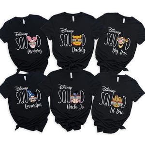 Disneyland Family Shirts, Personalized Disney Family tee, Custom Disney Characters Family Sunglass Shirts, Minnie and Mickey, 100829