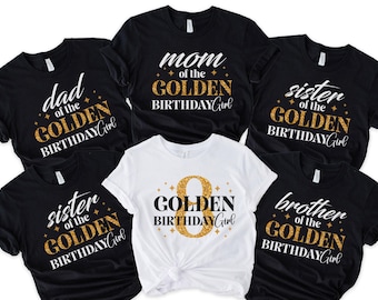 Birthday Matching shirts, Golden Birthday shirt, Custom golden birthday shirt, Golden Birthday, Family Matching Birthday Shirts , 400530