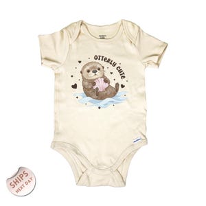 Otterly Cute Baby Onesie®, Sea Otter Animal clothes for New Baby, Otter Lover Baby Shower Gift For New Moms, 2001090