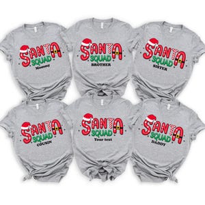 Family Matching Christmas Shirt, Santa Squad Shirt, Christmas Squad Shirt, Christmas Shirt, Family Christmas, Santa Crew, 400155
