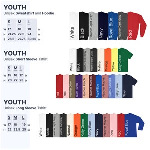 a long sleeved shirt with different colors and sizes