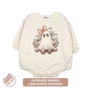 Girls Ghost Halloween Baby Bodysuit, Cute Ghost Girls Baby Onesie®, Fall Baby Gift, Baby Girl Gift, Baby Shower Gift, 2000954