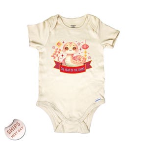 Chinese the Year of the Snake Baby Bodysuit, cute baby snake, baby clothes, zodiac baby outfit, baby shower Gift, Baby Gift, 2000339