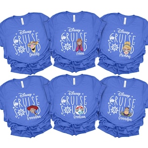 Disney Cruise Squad 2025 Shirt, 2025 Disney Character Cruise Family Matching Shirts, Adults Disney Cruise with Custom Names Shirts, 100906