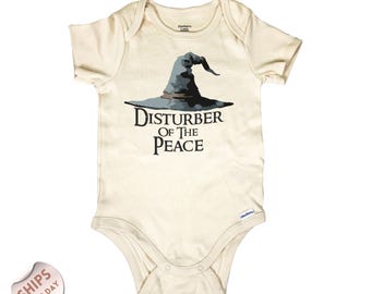 Disturber Of The Peace Baby Onesie®, Announcement Baby Bodysuit, Second Breakfast? Onesie®, Cute Baby Clothe, Baby Shower Gift, 2001122