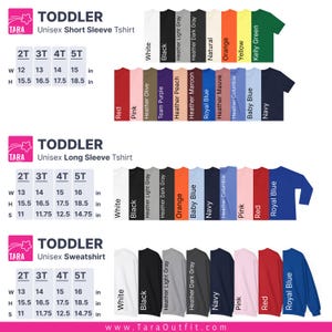a chart showing the sizes of children's clothing