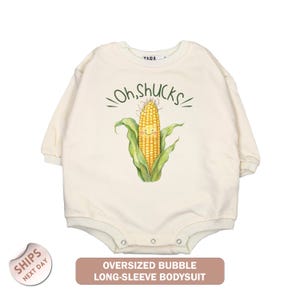 Oh Shucks Corn Graphic Baby Onesies®, Baby Shower Gift for New Farmer Parents, Corn Shirt for Future Farmer Baby, 2001145