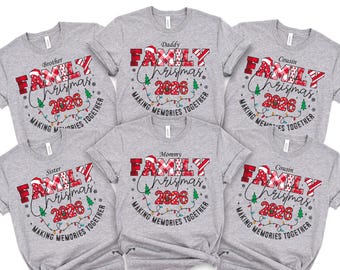 matching Christmas Family Shirt, Customized Family Christmas 2026 Shirts, , Christmas Group Shirt, Christmas Pajamas T-shirts, 400152
