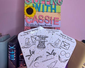 Magical Savings Challenge | Laminated Cash Wallet Tracker