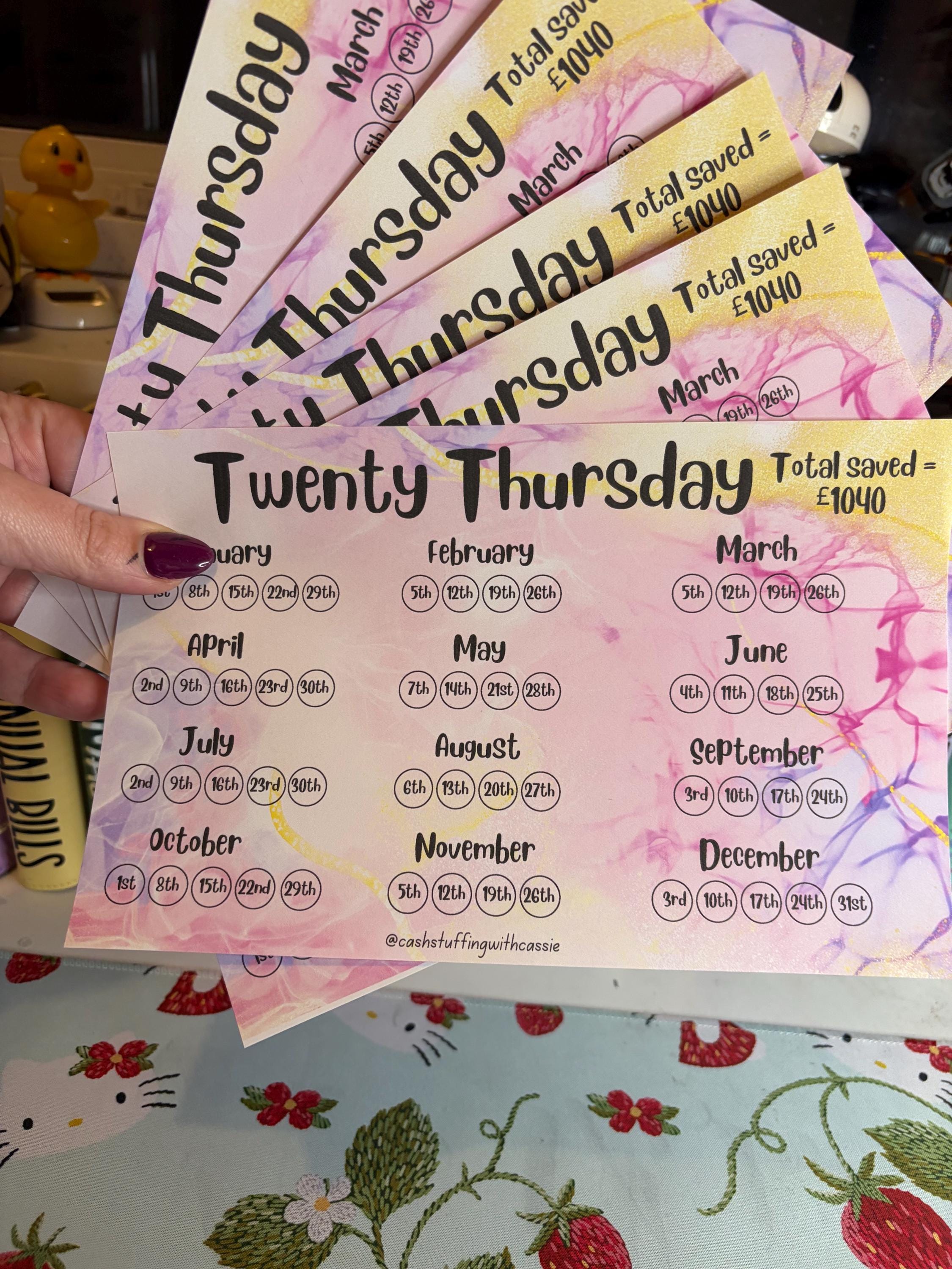 Tenner Tuesday FIVER FRIDAY, TENNER Tuesday & Twenty Thursday Large Tin Sticker Cash ...