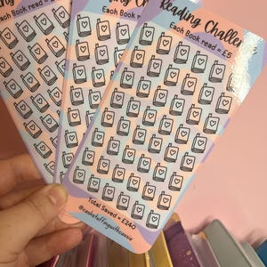 Laminated Reading Challenge Cash Envelope | Savings Tracker