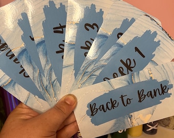 Laminated A6 Cash Wallet Inserts | Budget Binder, Savings Challenge