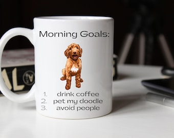 Golden Doodle Coffee Mug, Doodle, Gold Doodle gifts, golden doodle lovers, dog coffee mug golden doodle mug, gifts for golden doodle