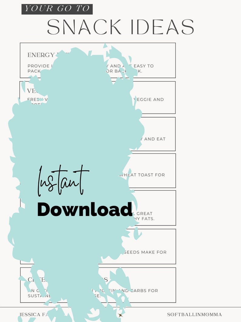 Travel Ball Snack Ideas Etsy