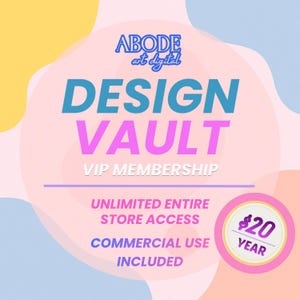 デザインヴォールトVIPメンバーシップ、ストア全体へのアクセス、商用利用可（デジタルダウンロード）