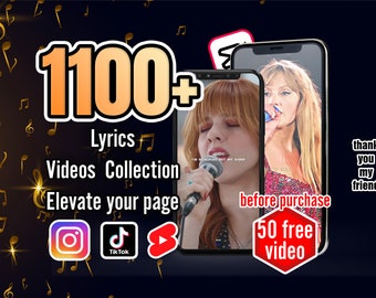Descubre la magia de los videos con letras virales: la colección definitiva para TikTok, YouTube Shorts y Instagram Reels: más de 1100 videos digitales cautivadores.