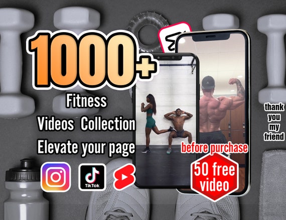 1000+ Premium Fitness Videos for Maximizing Your Social Media Impact on TikTok, YouTube Shorts, and Instagram Reels - Videos for Influencers