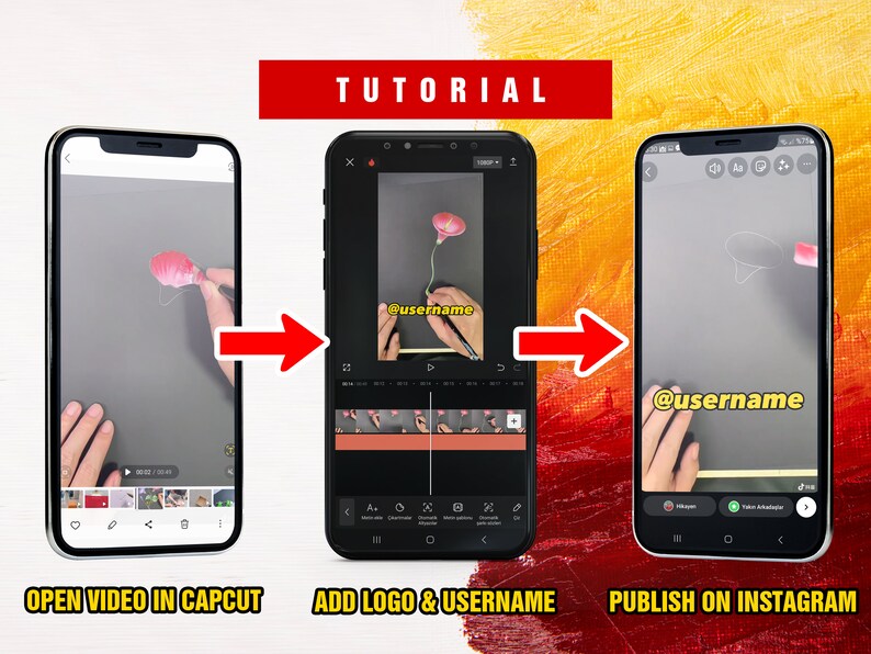 Animated graphic video with cinematic filters and engaging transitions tailored for social media platforms.