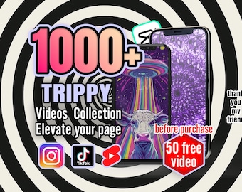 1000+ Hypnotic, Trippy Videos for TikTok, YouTube Shorts, Instagram Reels - Engage & Captivate with Viral, Educational, and Luxury Content