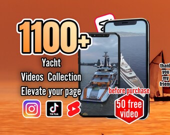 Más de 1100 vídeos de navegación en yates de lujo para redes sociales: Instagram, TikTok, YouTube Shorts, contenido viral para entusiastas del mundo marítimo
