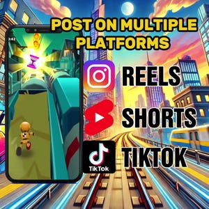 1500+ Subway Surfers and Mobile Game Clips | Viral TikTok & YouTube Shorts | Editable CapCut Templates | Digital Download image 5
