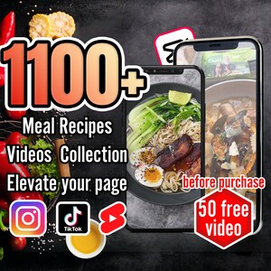 1100+ Captivating Food Videos TikTok, YouTube Shorts, Instagram Stories, Reels - Elevate Your Social Media Presence - digital download