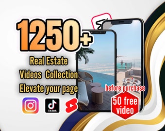 Disfrute de la extravagancia Más de 1250 videos: tours de hoteles y propiedades inmobiliarias de lujo para un lujo / Instagram, TikTok, YouTube Shorts de alta calidad