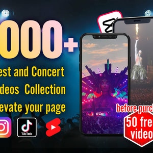 Elevate Your TikTok, YouTube Shorts, Instagram with 1000+ Luxurious Lifestyle Videos | Engage Audiences with Festival & Concert Clips | gift