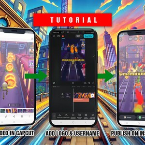 1500+ Subway Surfers and Mobile Game Clips | Viral TikTok & YouTube Shorts | Editable CapCut Templates | Digital Download image 4
