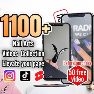 1100+ Viral Nail Art Videos for TikTok, YouTube Shorts, Instagram Stories & Reels - Boost Your Social Media Presence Instantly |4 ınfluencer