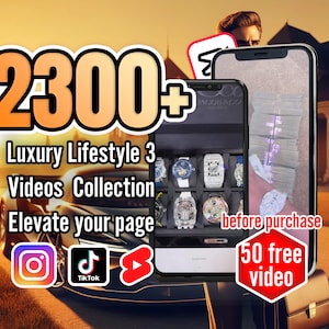 2300+ Luxury Lifestyle 3 Instagram, YouTube Shorts, and TikTok Video Collection - Viral Story and Reels Content |