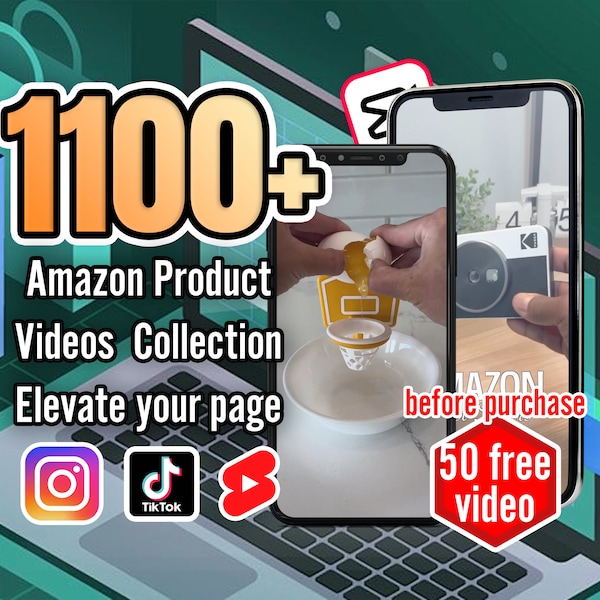 Más de 1100 videos virales de productos de Amazon para redes sociales: interactúe con los mejores videos de Instagram, YouTube Shorts y TikTok - Descarga digital instantánea