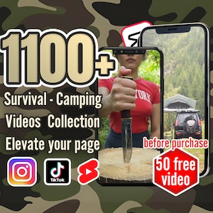 Elevate Your Social Media with 1100+ Premium Camping Videos | Instagram, TikTok, YouTube Shorts | Viral Content for Nature Enthusiasts
