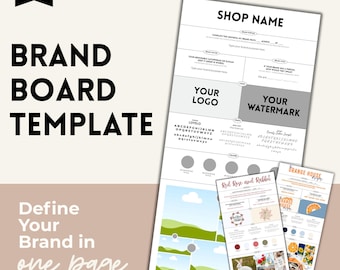 Modèle de tableau de marque Canva : guide de style de marque DIY (téléchargement PDF)