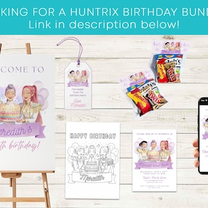 KPOP Demon Hunters Invitation, KPOP Demon Hunters Birthday invitation, EDITABLE K Pop Birthday Invitation, Instant Download, Canva image 6