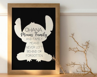 Ohana Print, Ohana Means Family, Ohana Poster, Ohana Gift