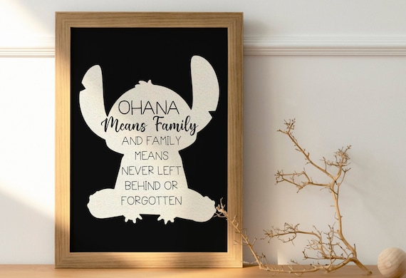 Ohana Means Family Printable Kids Wall Art (instant Download) - Etsy