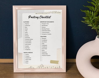 Packing Checklist - Etsy
