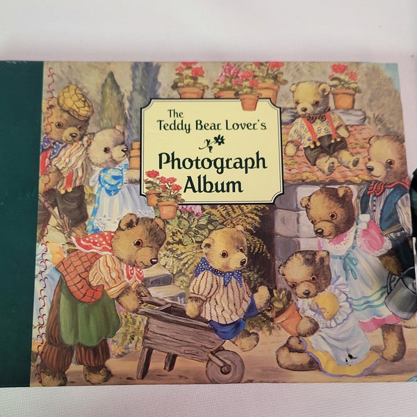 Teddy Bear Lover's Photograph Album 1996 Boyds collector picture photo ribbon hard cover doll toy memory kids children vintage collectible