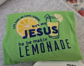 Faith Lemonade Shirt | “When Life Gives You Lemons…” Christian Tee | Inspirational Bible Shirt | Summer Faith Shirt | Christian