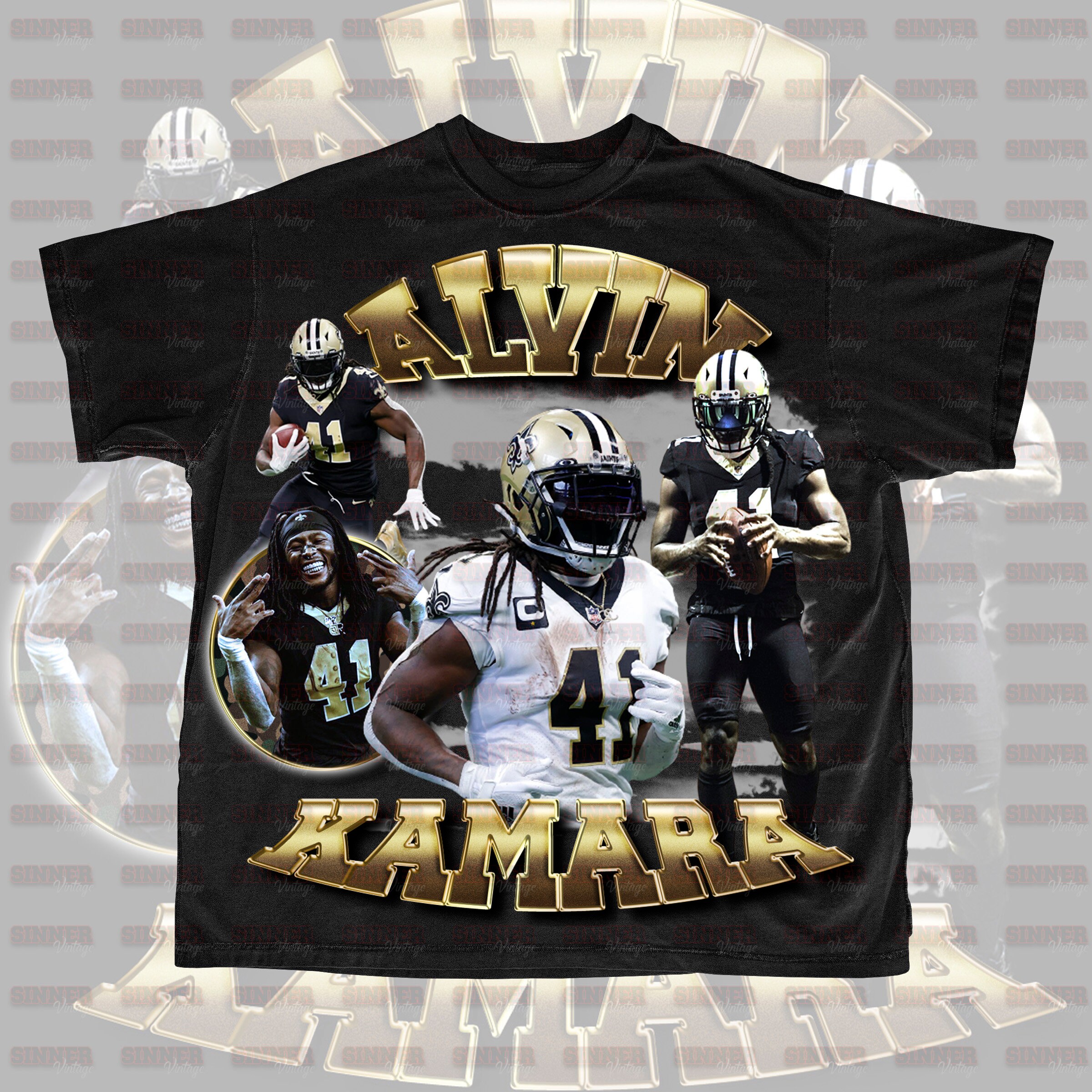 Alvin Kamara Tshirt PNG Bootleg Tshirt PNG Printable Etsy