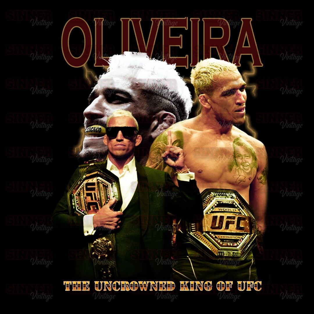 Charles Oliveira T-shirt PNG Bootleg T-shirt PNG Printable Bootleg T ...
